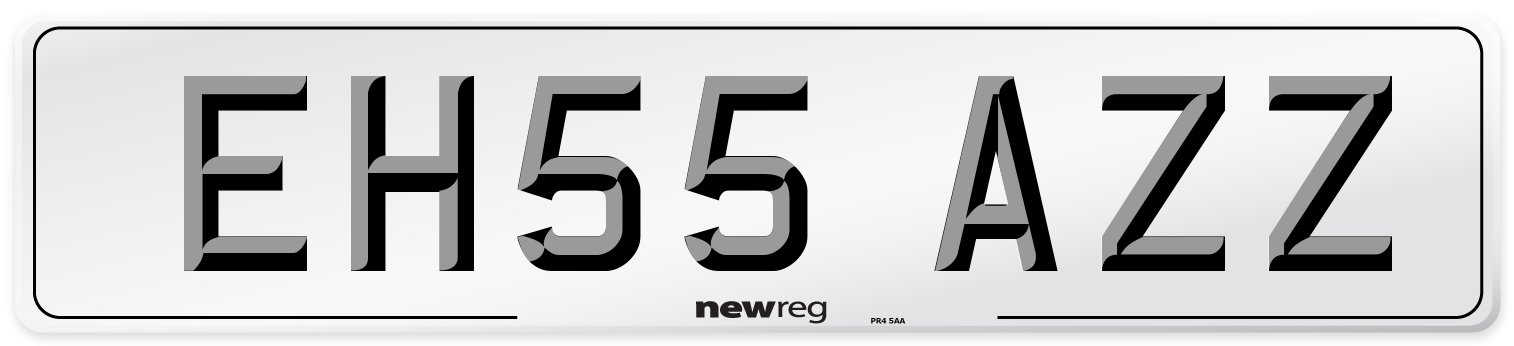 EH55 AZZ Number Plate from New Reg